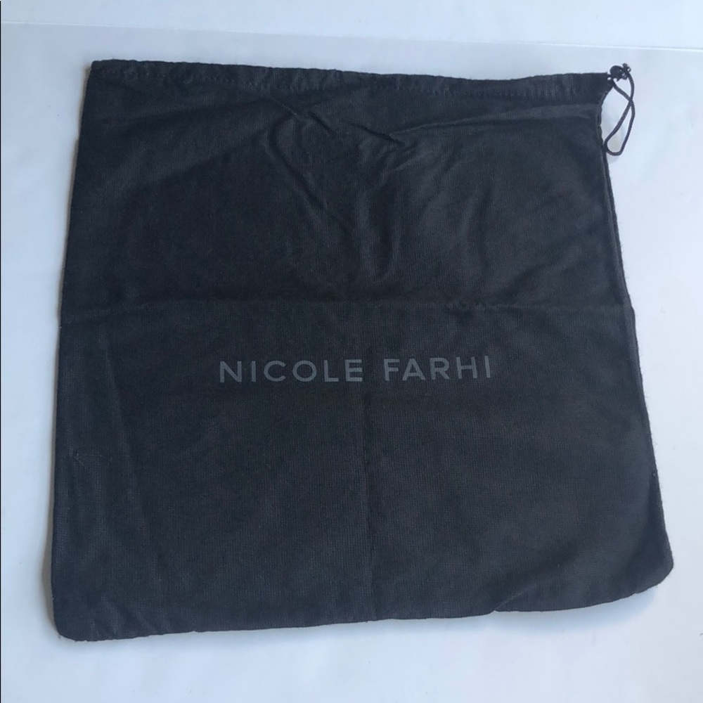 Nicole Farhi Black Dust Bag 12.5” x 14”